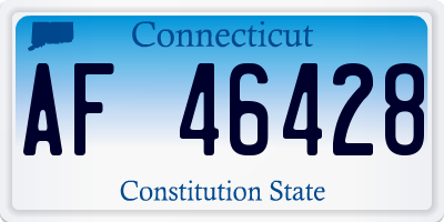 CT license plate AF46428