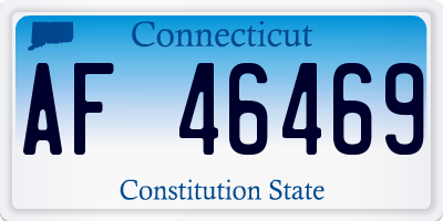 CT license plate AF46469