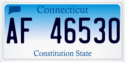 CT license plate AF46530