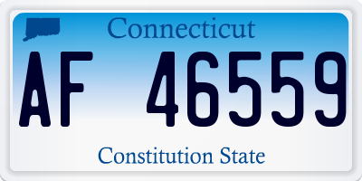CT license plate AF46559