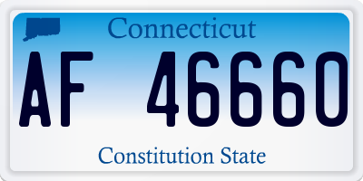CT license plate AF46660