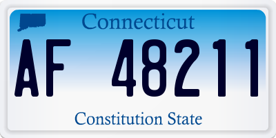 CT license plate AF48211