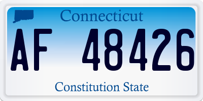 CT license plate AF48426