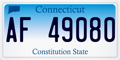 CT license plate AF49080