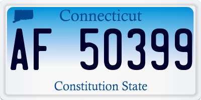 CT license plate AF50399