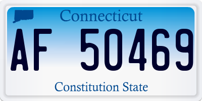 CT license plate AF50469