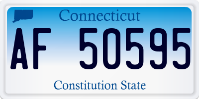 CT license plate AF50595