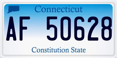 CT license plate AF50628