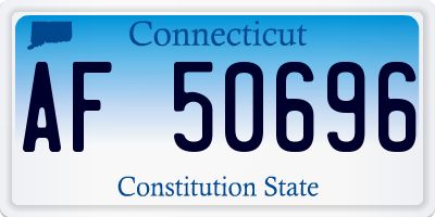 CT license plate AF50696