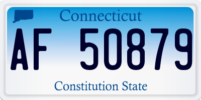 CT license plate AF50879