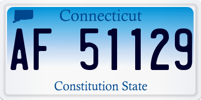 CT license plate AF51129
