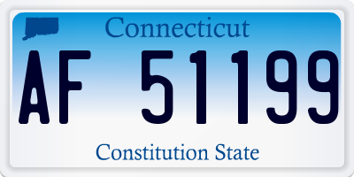 CT license plate AF51199
