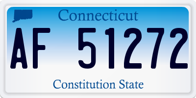 CT license plate AF51272