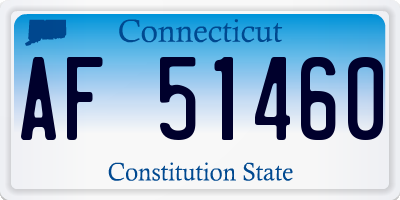 CT license plate AF51460