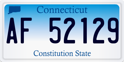 CT license plate AF52129