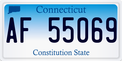 CT license plate AF55069