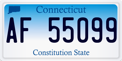 CT license plate AF55099