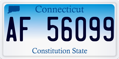 CT license plate AF56099