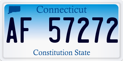 CT license plate AF57272