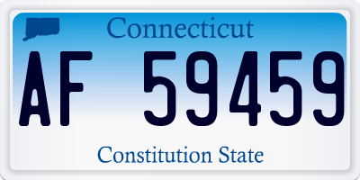CT license plate AF59459