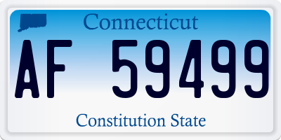 CT license plate AF59499