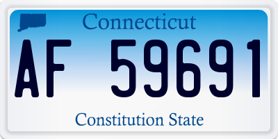 CT license plate AF59691