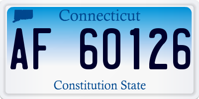 CT license plate AF60126