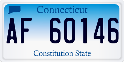 CT license plate AF60146