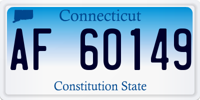 CT license plate AF60149