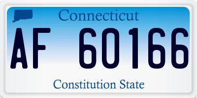 CT license plate AF60166