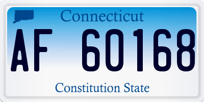 CT license plate AF60168