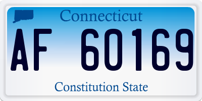 CT license plate AF60169