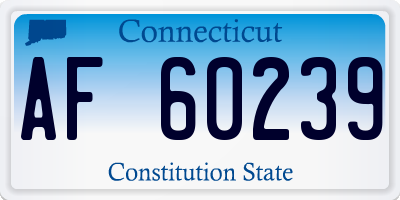 CT license plate AF60239