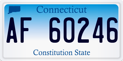 CT license plate AF60246