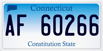 CT license plate AF60266