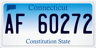 CT license plate AF60272