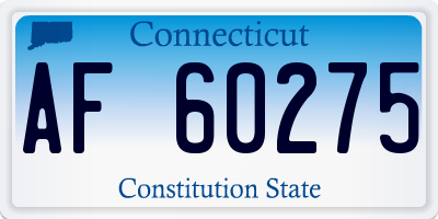 CT license plate AF60275