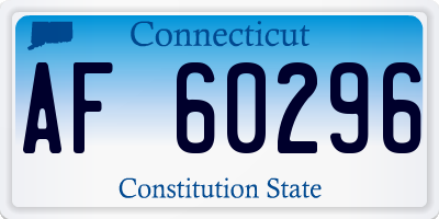 CT license plate AF60296