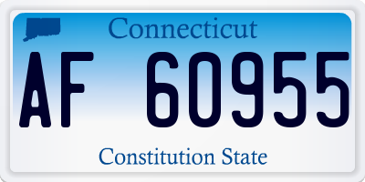 CT license plate AF60955