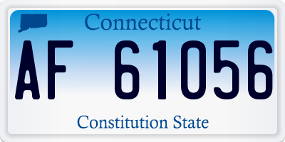 CT license plate AF61056