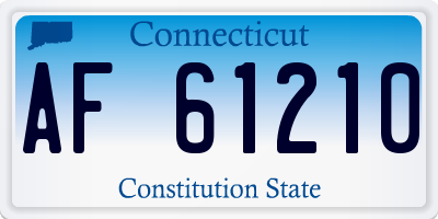 CT license plate AF61210