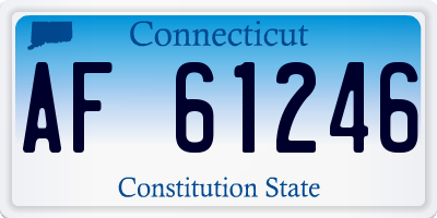 CT license plate AF61246