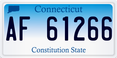CT license plate AF61266