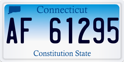 CT license plate AF61295