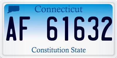 CT license plate AF61632