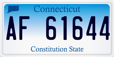 CT license plate AF61644