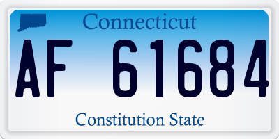 CT license plate AF61684