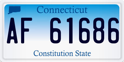 CT license plate AF61686