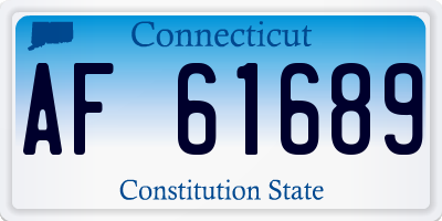 CT license plate AF61689