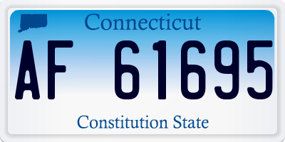 CT license plate AF61695